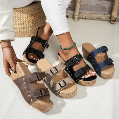  🔥LAST DAY PROMOTION 50% OFF - WOMEN'S PLATFORM WEDGE ORTHOPEDIC SANDALS 