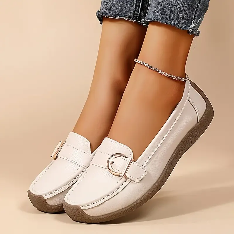 🔥Last Day 67% OFF - Comfortable Walking Flat Leather Loafers