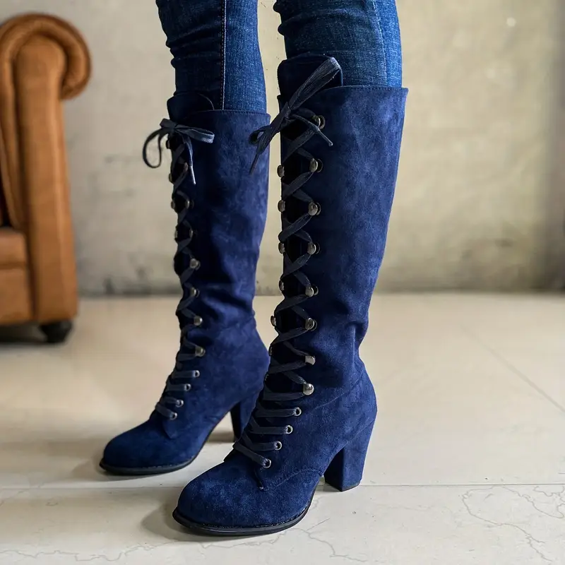 Mid Calf Slouchy Boots for Women