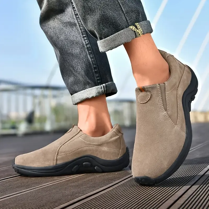 ⏰Last Day 45% OFF 🔥Men's Handmade Genuine Leather Orthopedic Outdoor Warm Snow Boots