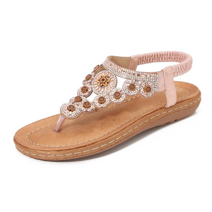 🔥Last Day Promotion 50% OFF - Women's New Summer Rhinestone Open Toe Orthopaedic Sandals