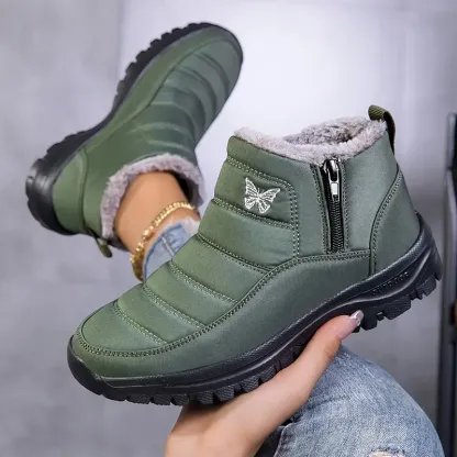 Women's Orthopedic Warm Snow Boots Waterproof Non-Slip Winter Fleece Shoes