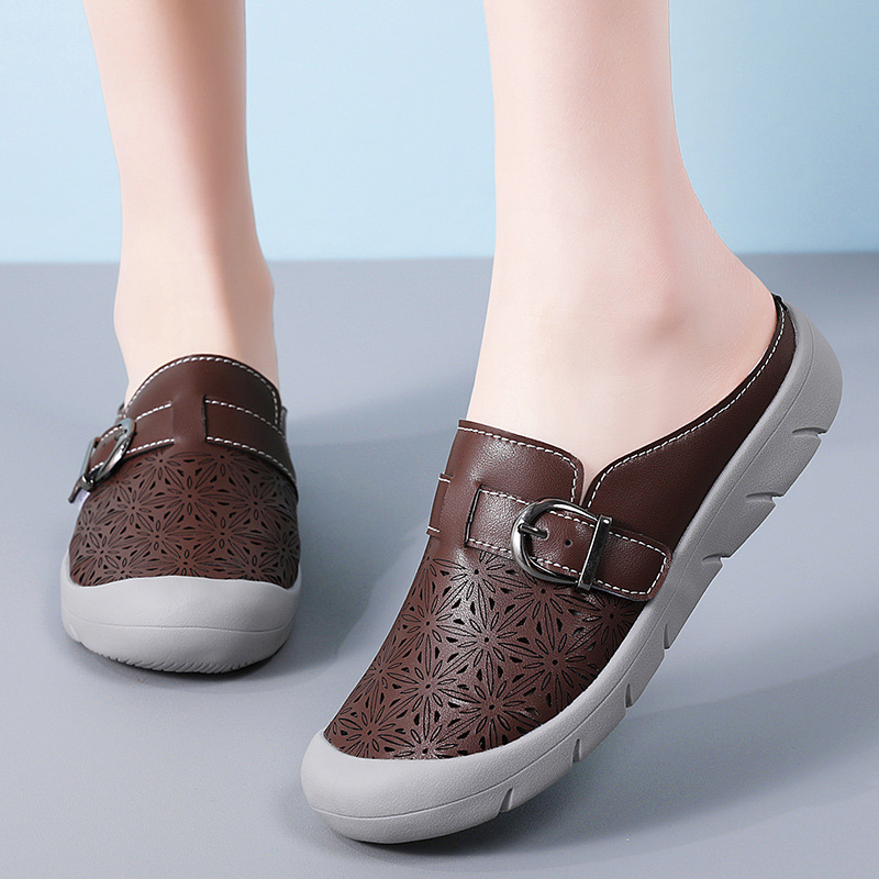 💖Last Day Promotion 60% OFF - Women's Slip-on Leather Soft-soled Shoes