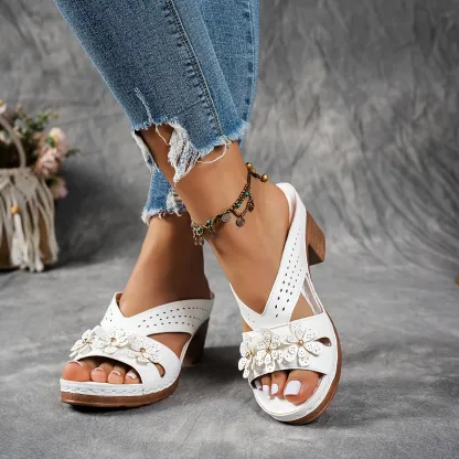 🔥Last Day Promotion 50% OFF - Women's Fashion High Heel Chunky Heel Sandals