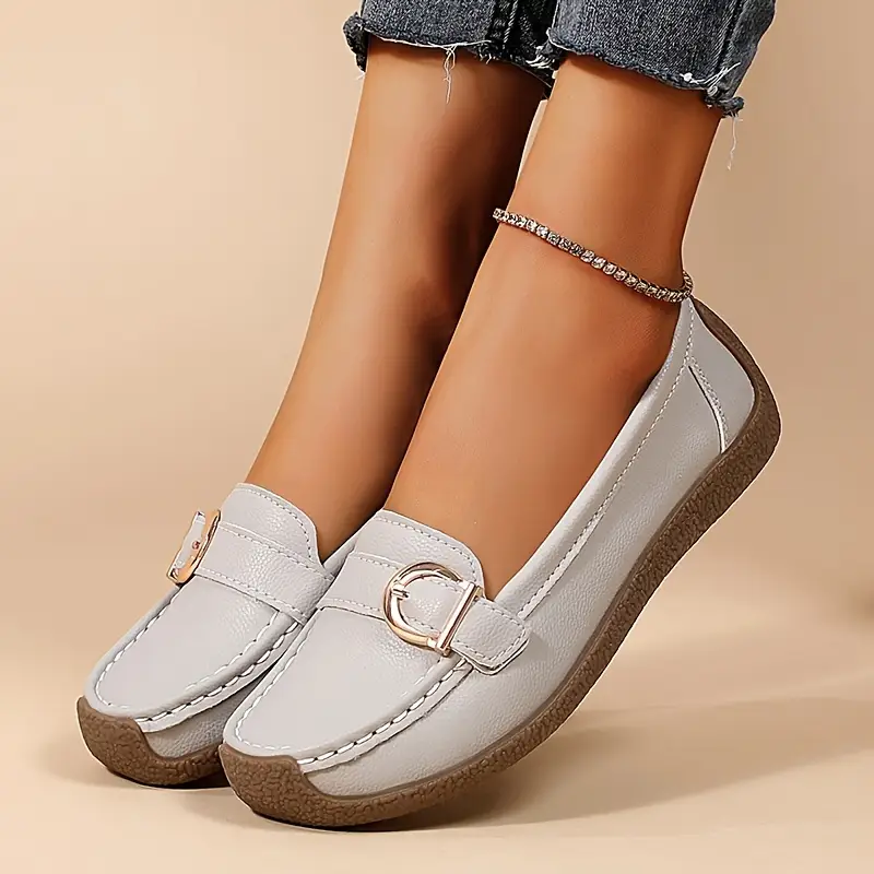 🔥Last Day 67% OFF - Comfortable Walking Flat Leather Loafers