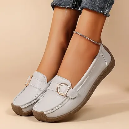 🔥Last Day 67% OFF - Comfortable Walking Flat Leather Loafers