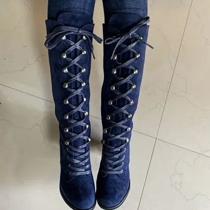 Mid Calf Slouchy Boots for Women