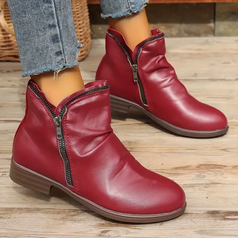 🔥Last Day Promotion 50% OFF - Women's Comfortable Handmade Leather Foot Support Boots