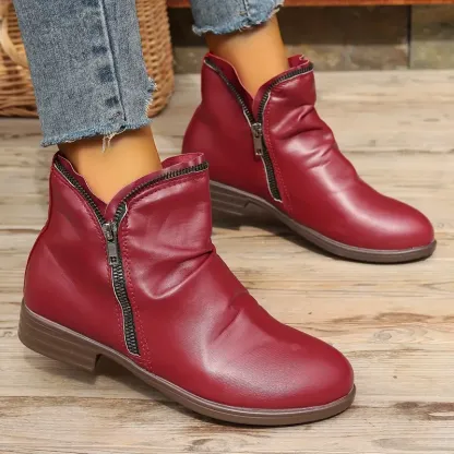 🔥Last Day Promotion 50% OFF - Women's Comfortable Handmade Leather Foot Support Boots