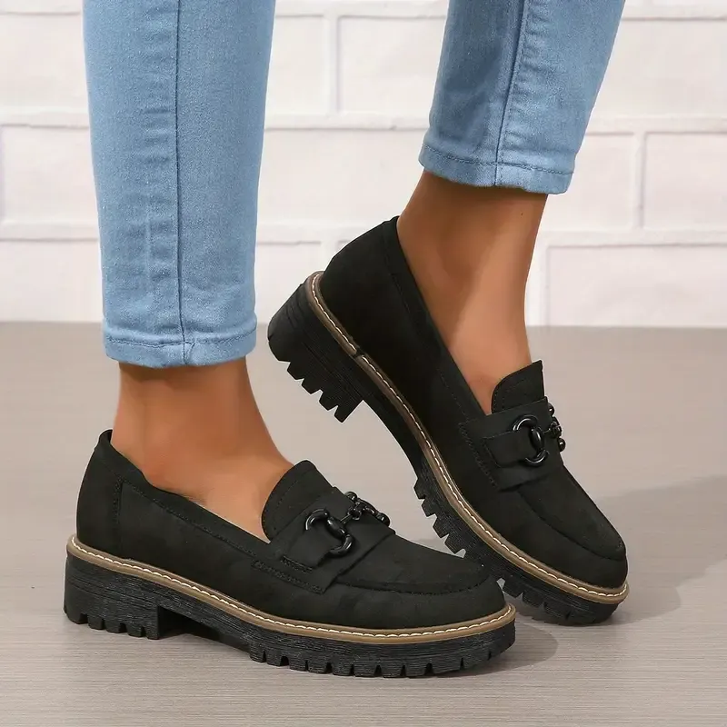 Stylish Comfort Loafers - Soft, Breathable, Round-Toe Design