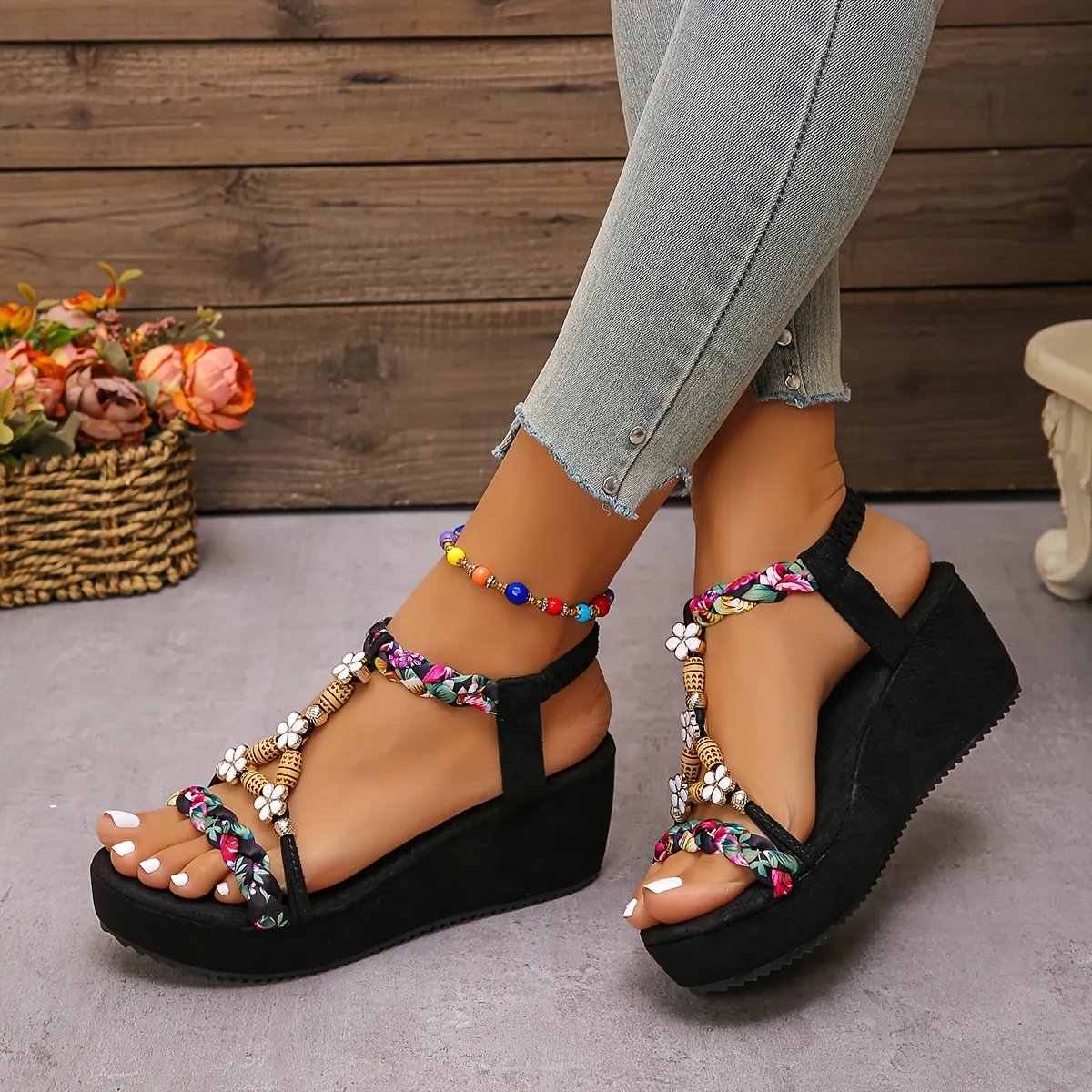 🔥LAST DAY 60% OFF🔥WOMEN'S BOHEMIA WEDGE ORTHOPEDIC SANDALS