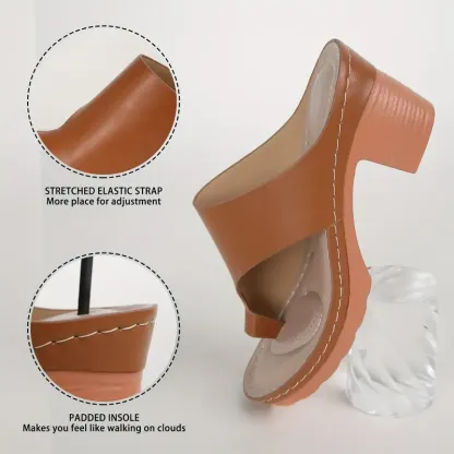 🔥Last Day Promotion 50% OFF - Women's Fashion Hollow High Heel Chunky Heel Sandals