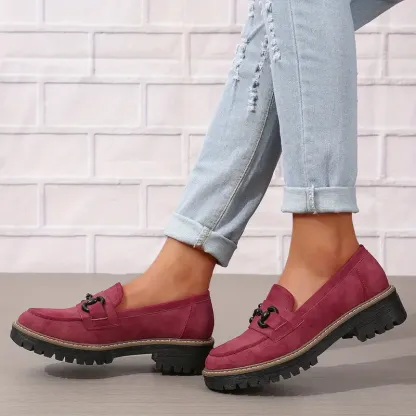 Stylish Comfort Loafers - Soft, Breathable, Round-Toe Design