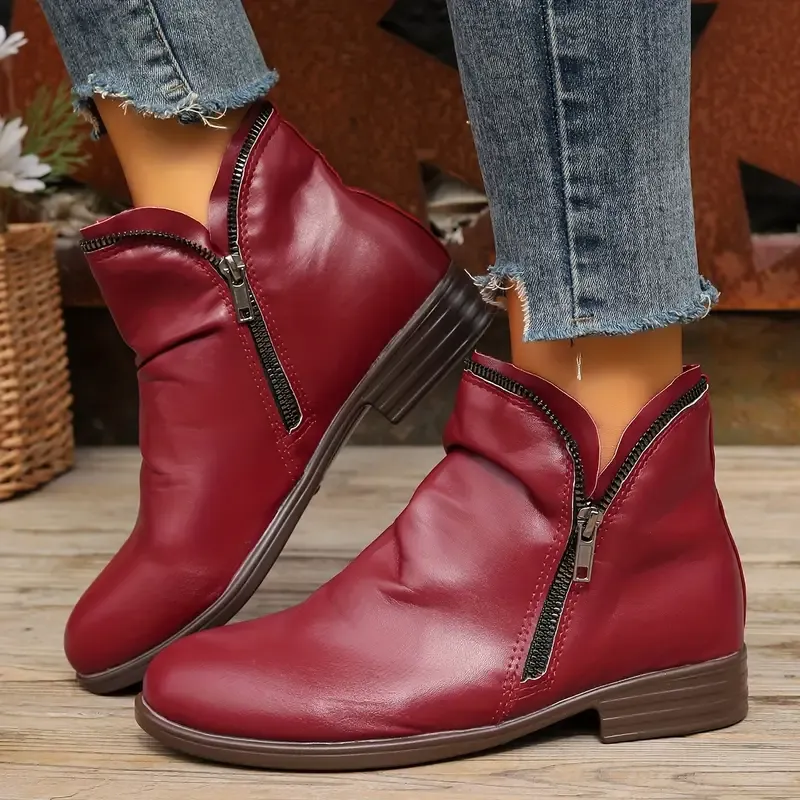 🔥Last Day Promotion 50% OFF - Women's Comfortable Handmade Leather Foot Support Boots