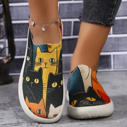 Funny Cat Sneakers – For Cat Lovers Who Seek Comfort and Style 🐾 ! 😺