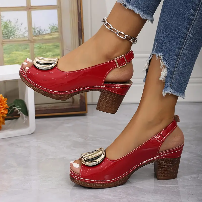 🔥LAST DAY PROMOTION 50% OFF -Women's Solid Color Stylish Sandals