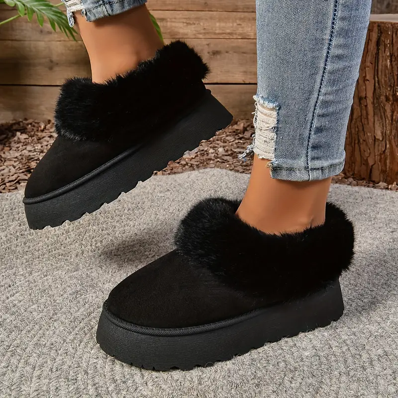 🔥LAST DAY 49% OFF -WOMEN'S PLUSH ROUND TOE SLIP-ON FLATS（BUY 2 FREE SHIPPING）