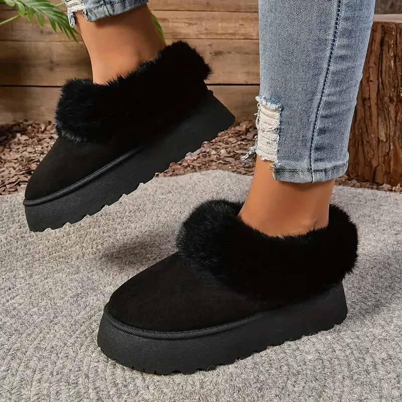 🔥LAST DAY 49% OFF -WOMEN'S PLUSH ROUND TOE SLIP-ON FLATS（BUY 2 FREE SHIPPING）