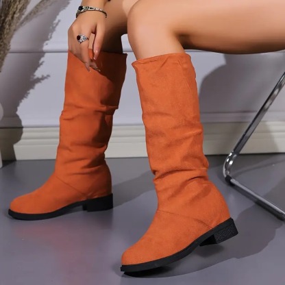 Mid Calf Slouchy Boots for Women