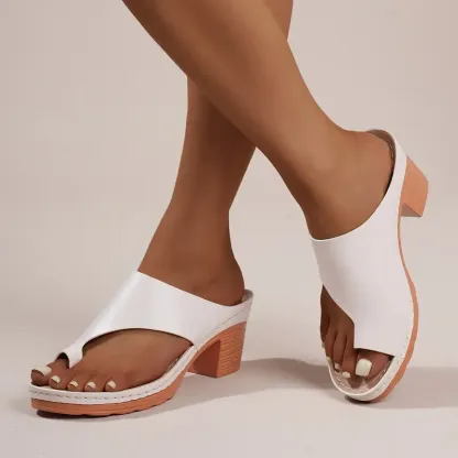 🔥Last Day Promotion 50% OFF - Women's Fashion Hollow High Heel Chunky Heel Sandals