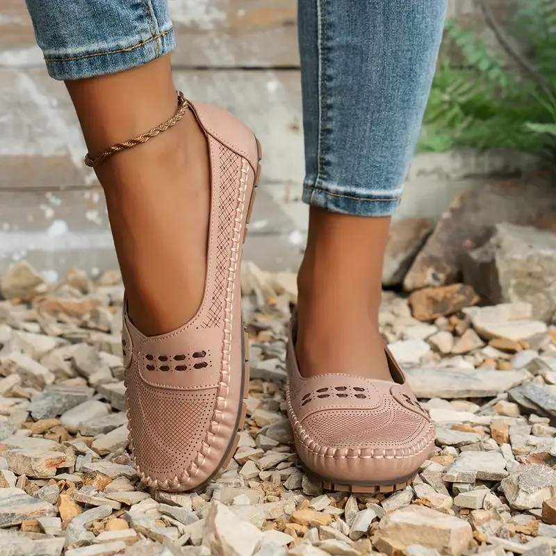 🔥Last Day Promotion 50% OFF - Women's Breathable Vintage Style Leather Loafers