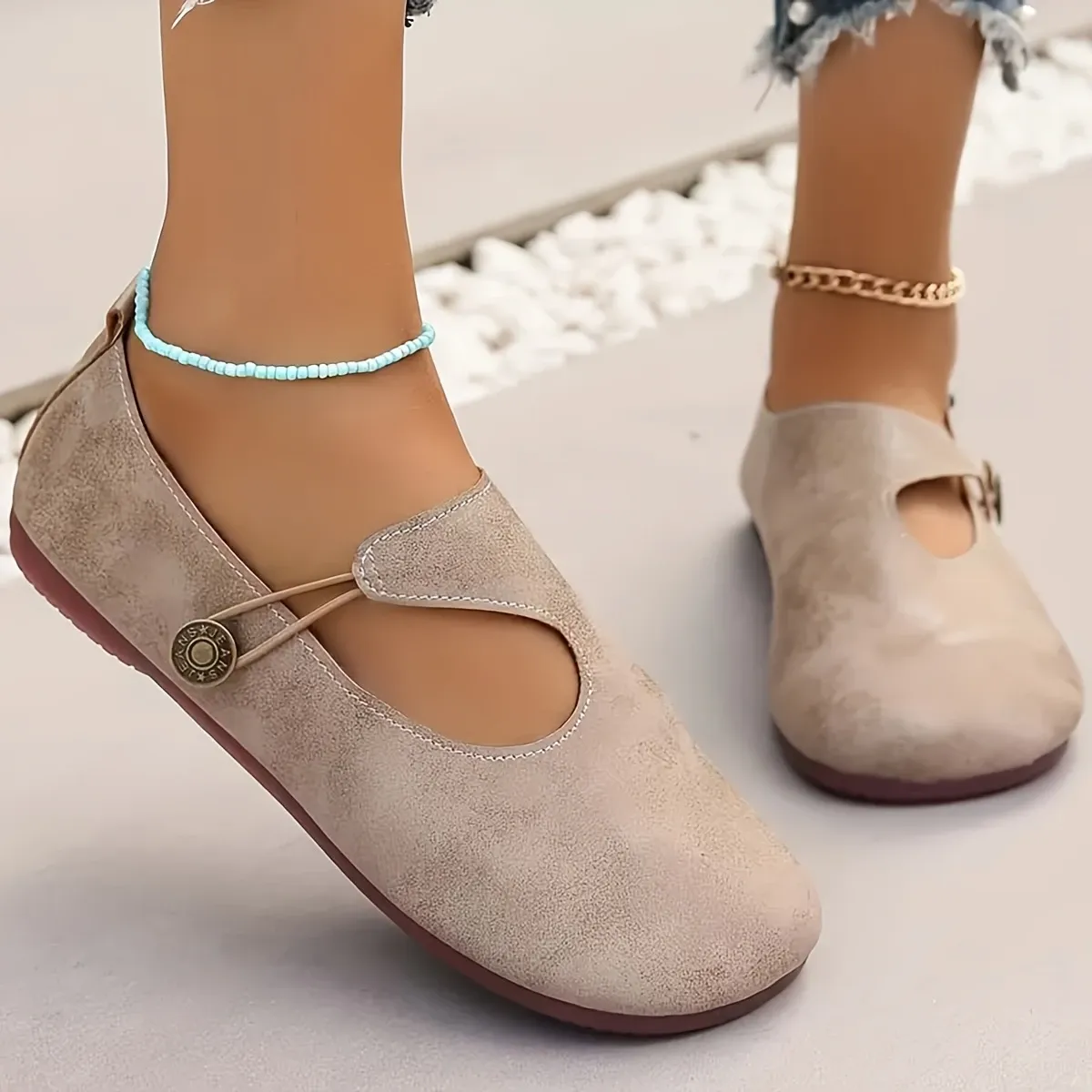 💖Last Day Promotion 60% OFF - Women's leather soft-soled non-slip shoes