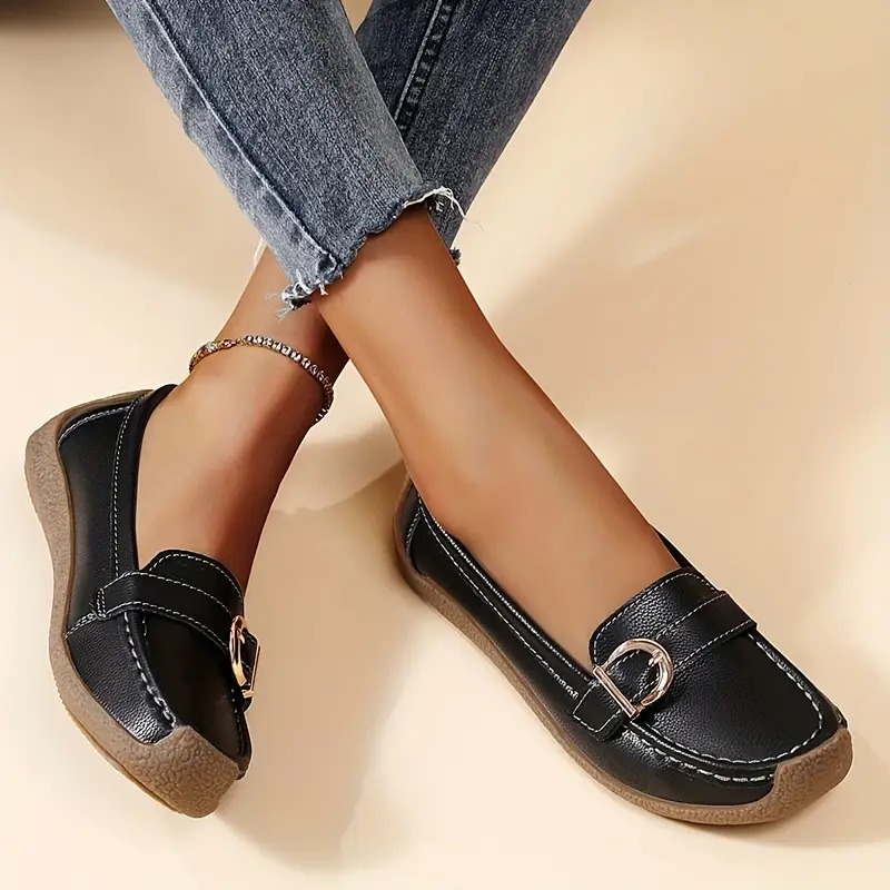 🔥Last Day 67% OFF - Comfortable Walking Flat Leather Loafers