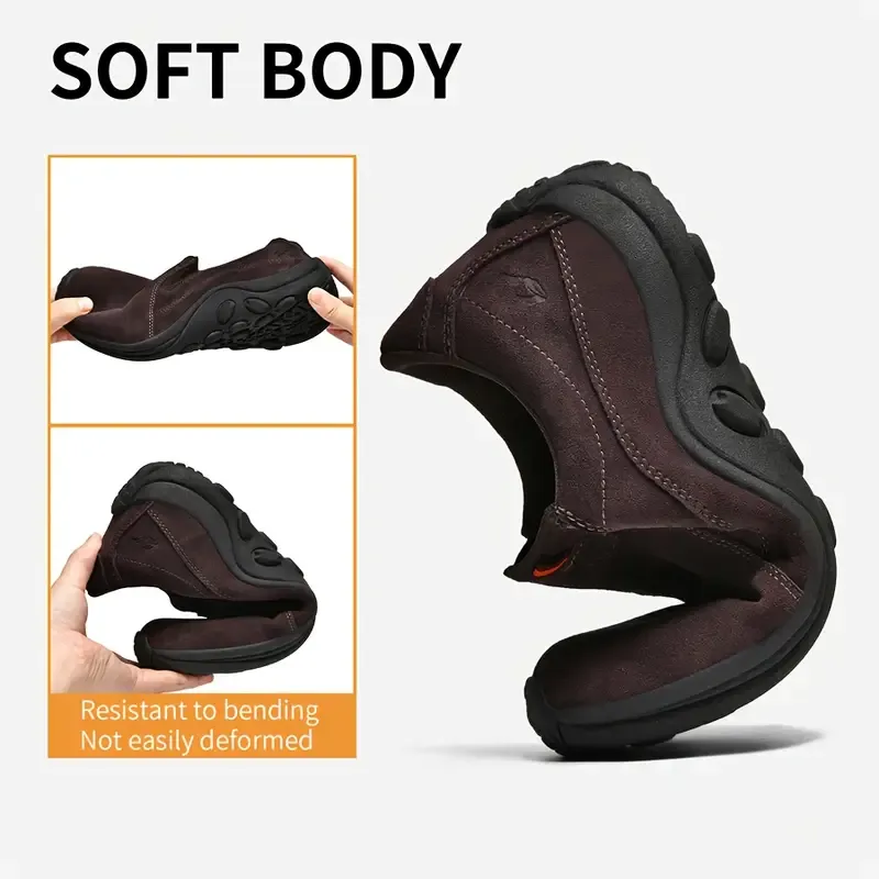 ⏰Last Day 45% OFF 🔥Men's Handmade Genuine Leather Orthopedic Outdoor Warm Snow Boots