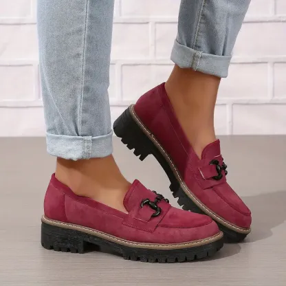 Stylish Comfort Loafers - Soft, Breathable, Round-Toe Design