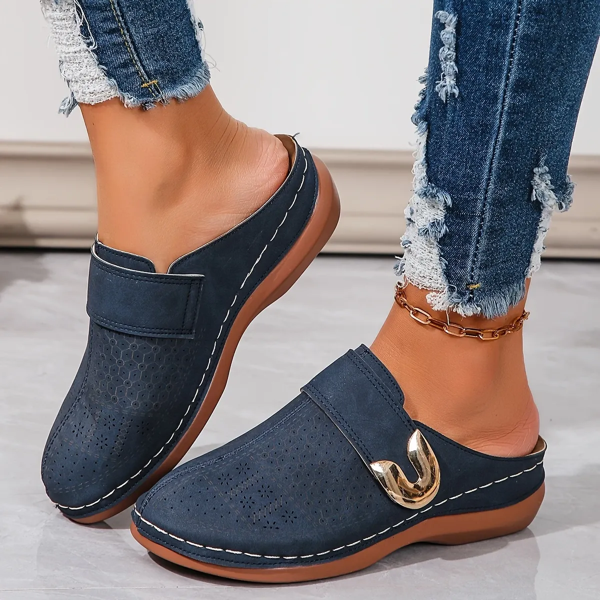 🔥LAST DAY PROMOTION 50% OFF -Women's Casual Wedge Orthopedic Slippers