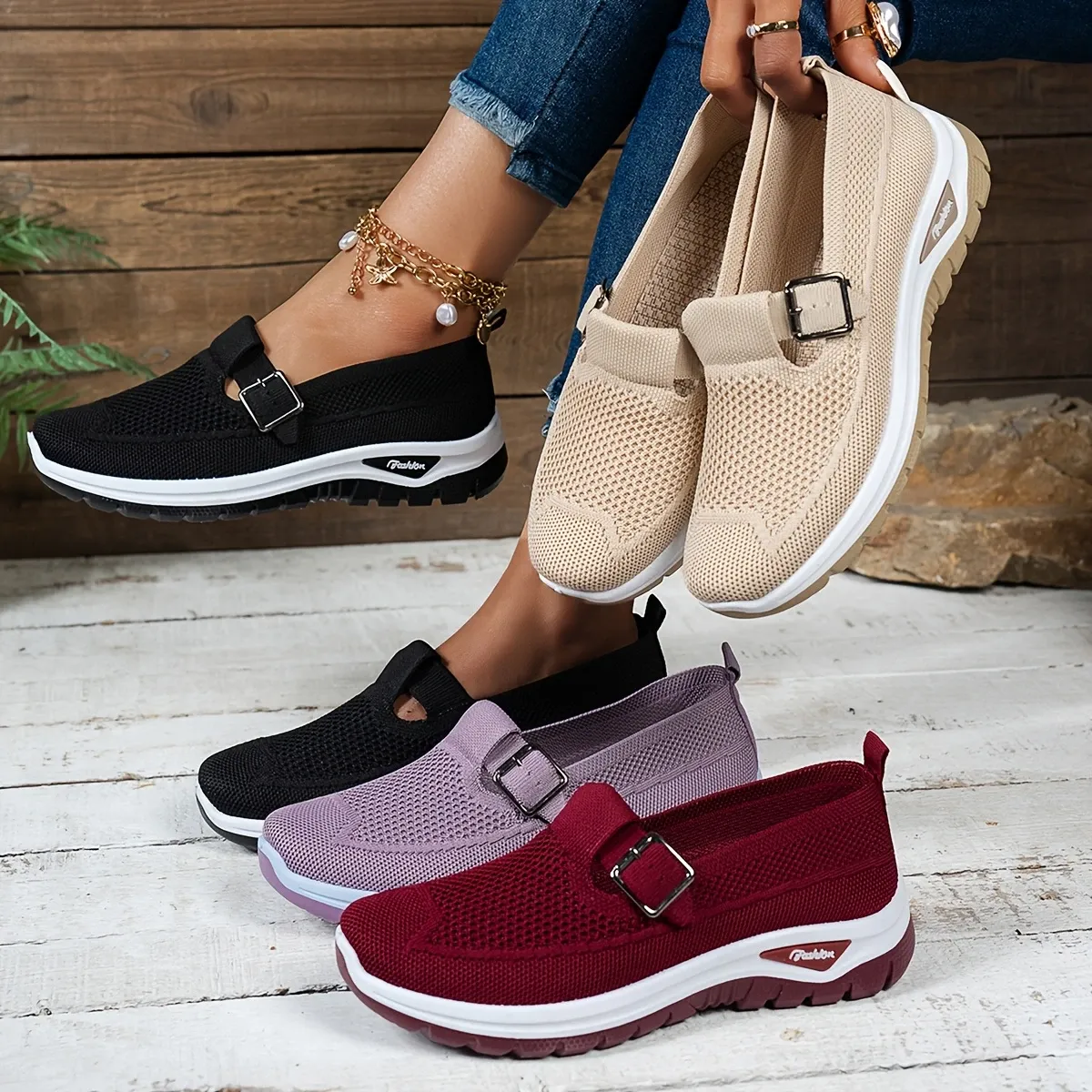 🔥LAST DAY 60% OFF - Women's Soft Sole Mesh Comfort Orthopedic Shoes