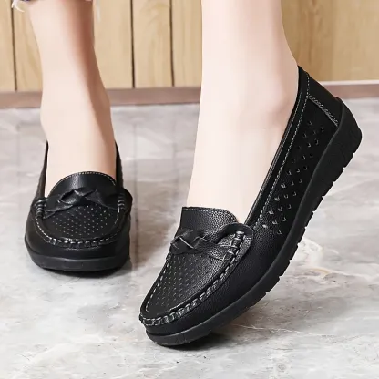 Comfortable Walking Flat Leather Loafers