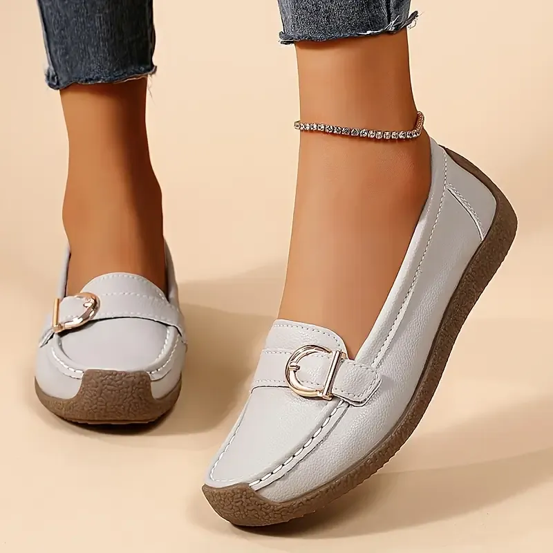 🔥Last Day 67% OFF - Comfortable Walking Flat Leather Loafers