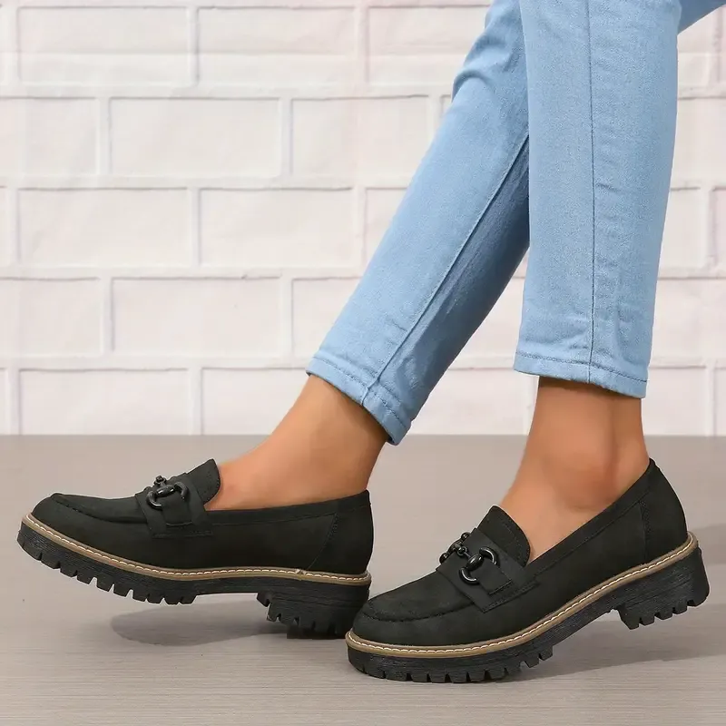 Stylish Comfort Loafers - Soft, Breathable, Round-Toe Design