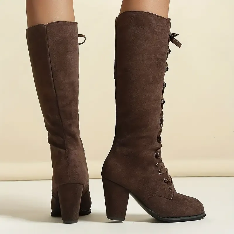 Mid Calf Slouchy Boots for Women