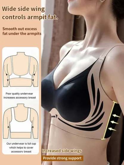  Super gather bra | Wireless Push-up Bra👍No more sagging breasts