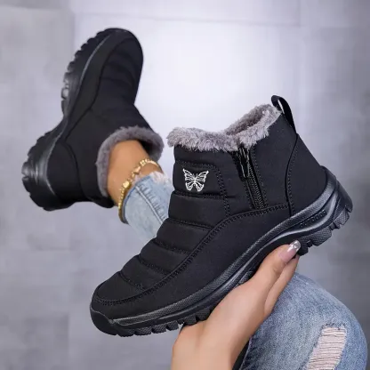Women's Orthopedic Warm Snow Boots Waterproof Non-Slip Winter Fleece Shoes