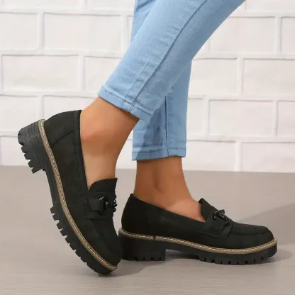 Stylish Comfort Loafers - Soft, Breathable, Round-Toe Design