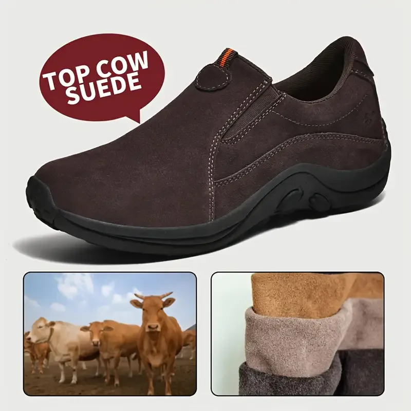 ⏰Last Day 45% OFF 🔥Men's Handmade Genuine Leather Orthopedic Outdoor Warm Snow Boots