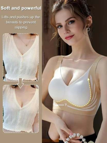  Super gather bra | Wireless Push-up Bra👍No more sagging breasts