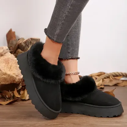 🔥LAST DAY 49% OFF -WOMEN'S PLUSH ROUND TOE SLIP-ON FLATS（BUY 2 FREE SHIPPING）