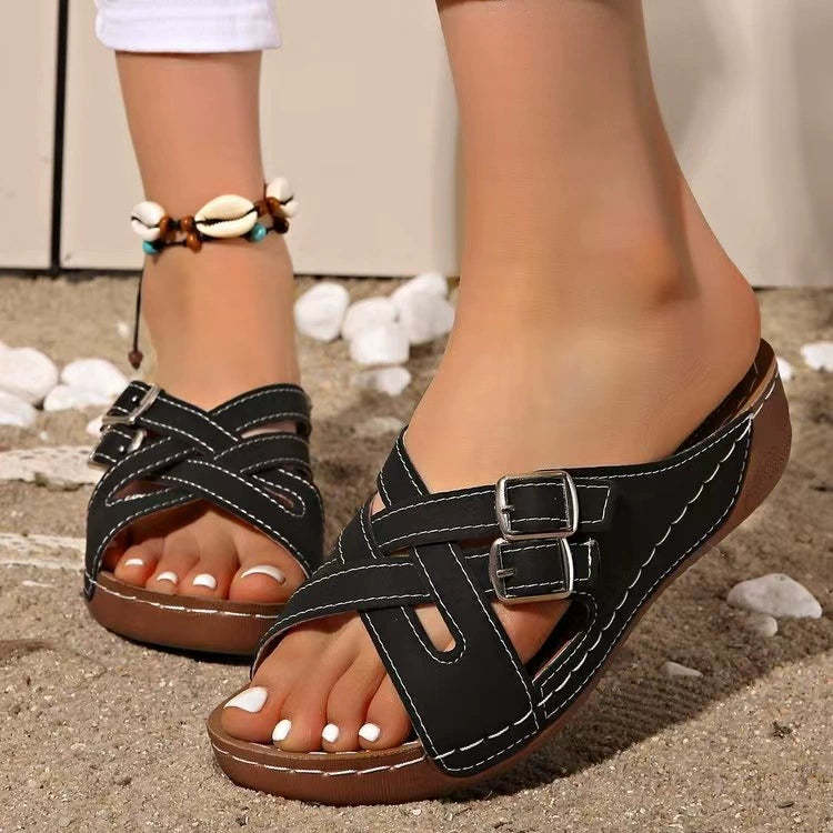 🔥Last Day Promotion 50% OFF -Soft Bottom Massage Orthopedic Slippers