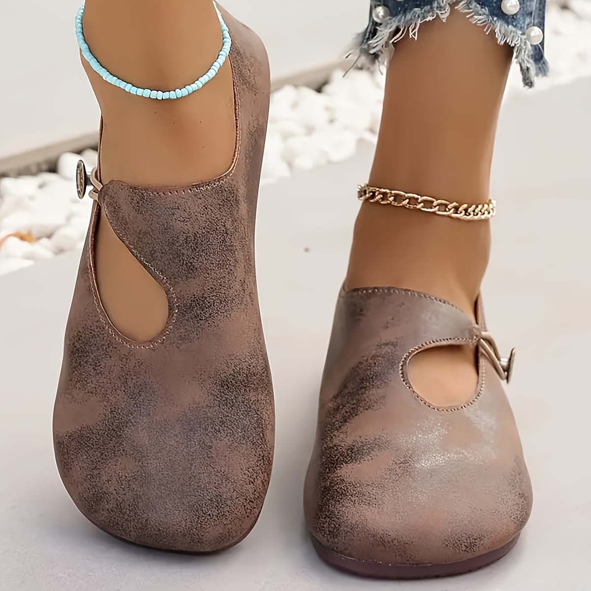 💖Last Day Promotion 60% OFF - Women's leather soft-soled non-slip shoes