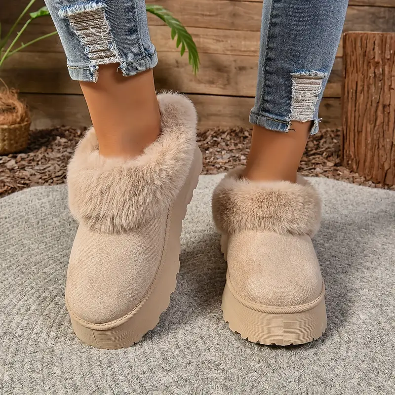 🔥LAST DAY 49% OFF -WOMEN'S PLUSH ROUND TOE SLIP-ON FLATS（BUY 2 FREE SHIPPING）