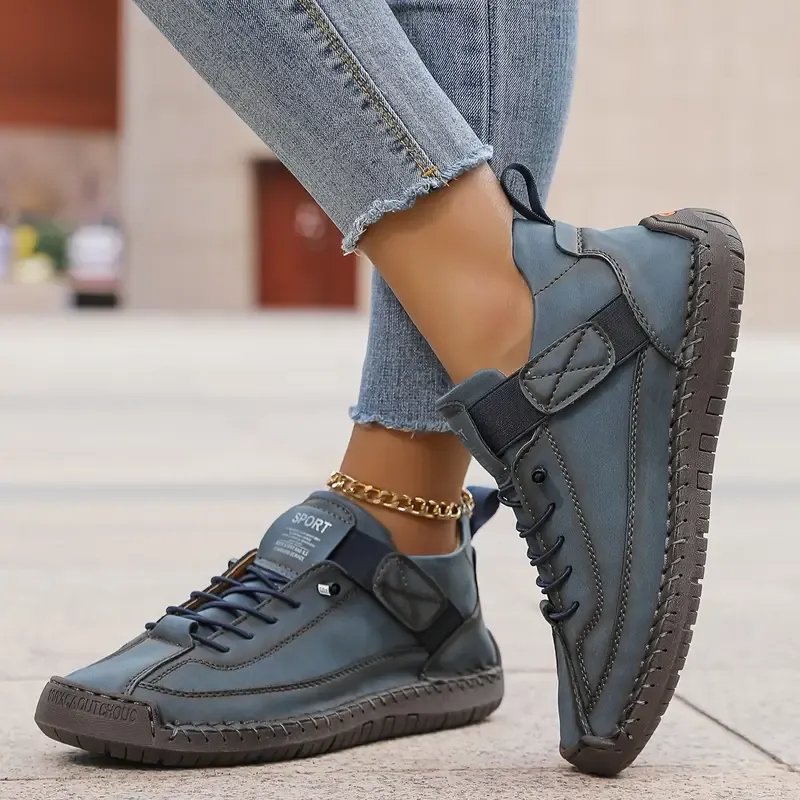 ⏰Limited Time Sale 69% OFF-Women’s Handmade Premium Leather Slip-On Boots – Wide Toe, Arch Support