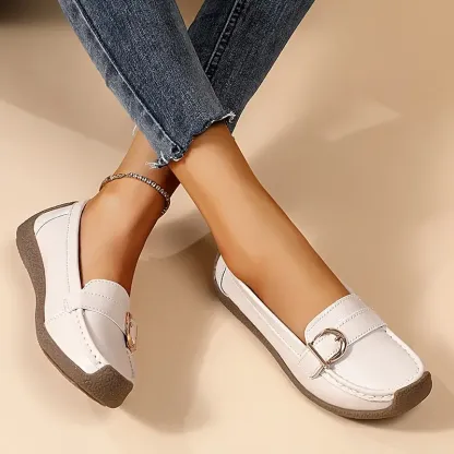 🔥Last Day 67% OFF - Comfortable Walking Flat Leather Loafers