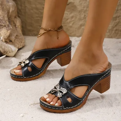 Women's  Stylish Butterfly Patter Sandals