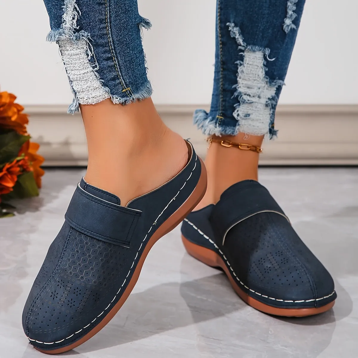 🔥LAST DAY PROMOTION 50% OFF -Women's Casual Wedge Orthopedic Slippers