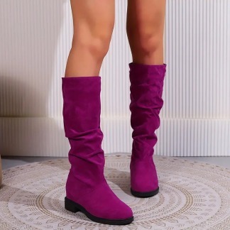 Mid Calf Slouchy Boots for Women