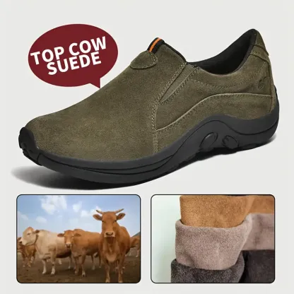 ⏰Last Day 45% OFF 🔥Men's Handmade Genuine Leather Orthopedic Outdoor Warm Snow Boots